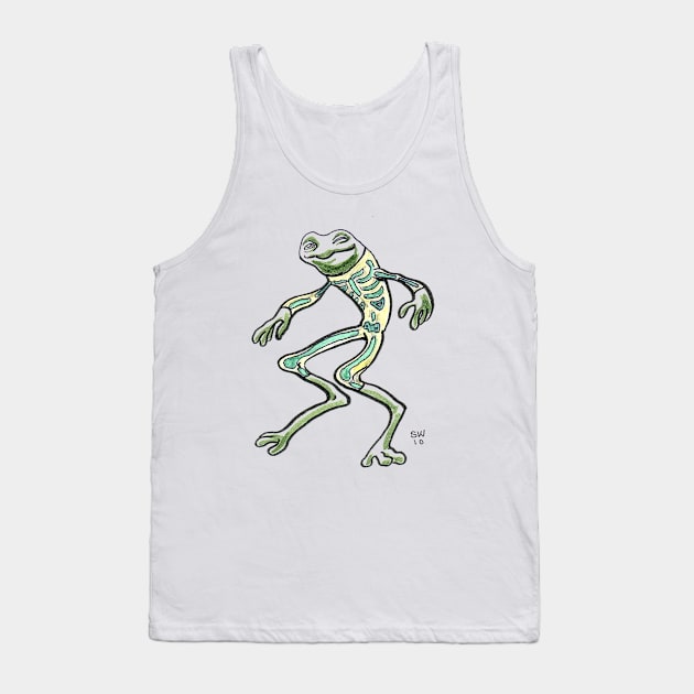 Skeleton Frog Tank Top by CoolCharacters